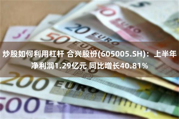 炒股如何利用杠杆 合兴股份(605005.SH)：上半年净利润1.29亿元 同比增长40.81%