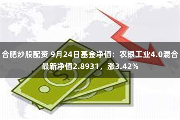 合肥炒股配资 9月24日基金净值：农银工业4.0混合最新净值2.8931，涨3.42%